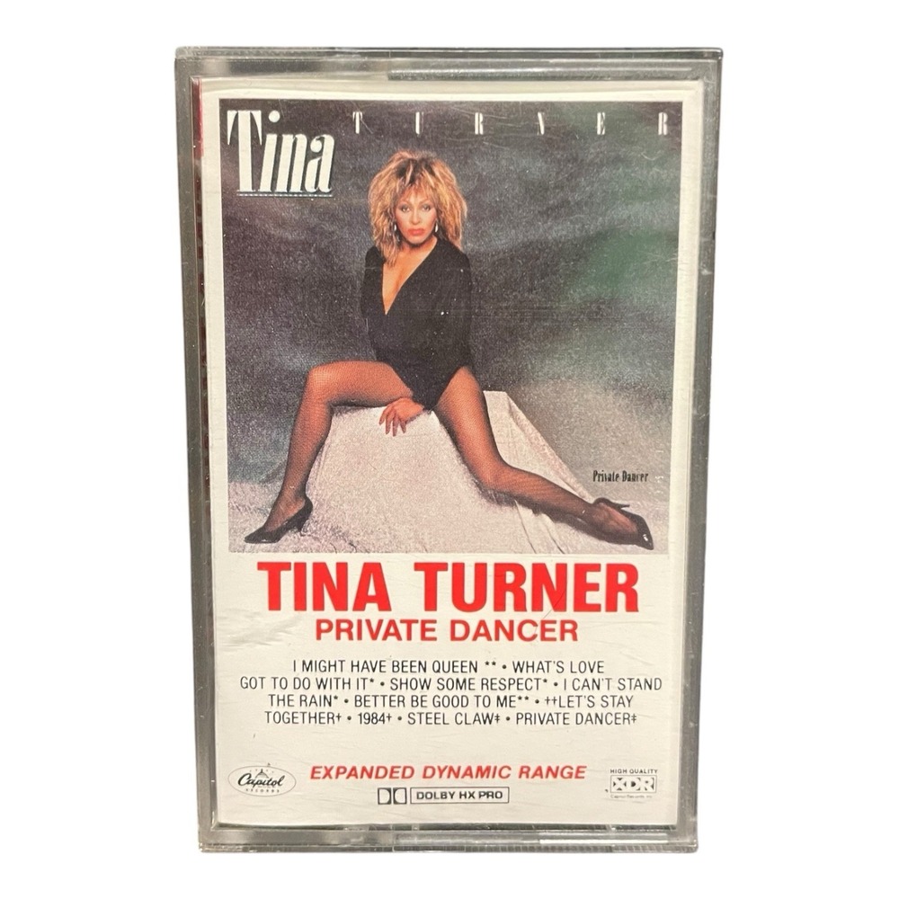 Tina Turner Private Dancer 1984 Vintage Cassette Tape Dance POP 80s R&B Soul‎